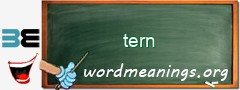 WordMeaning blackboard for tern